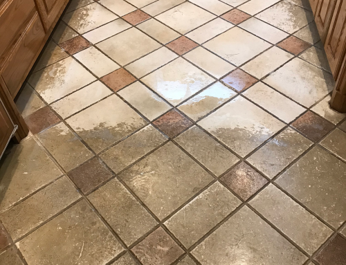 Wax removal on tile and grout
